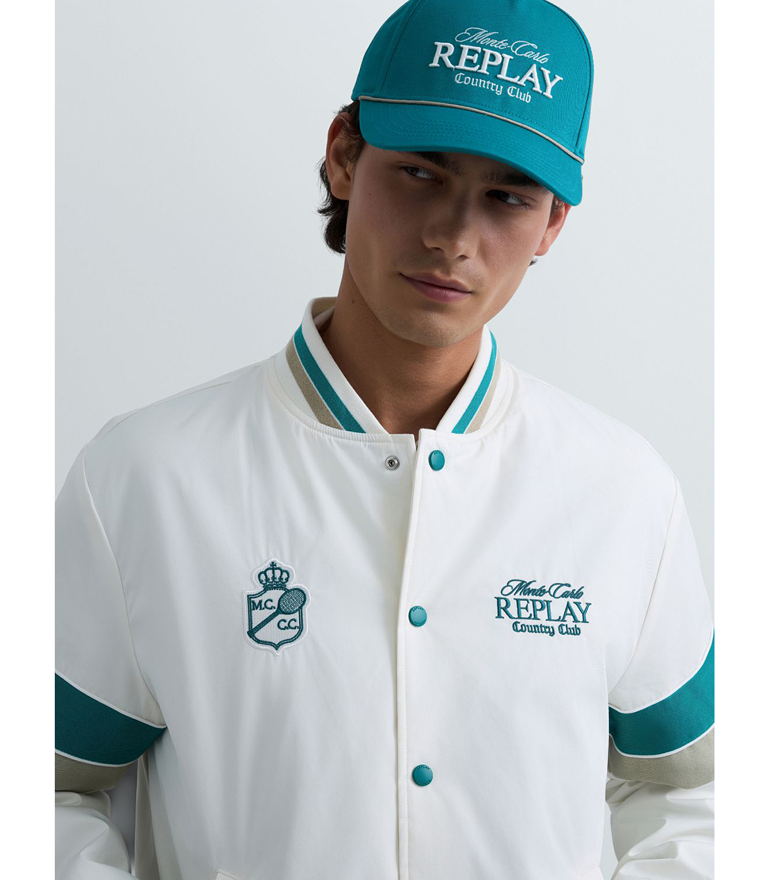 REPLAY &times; Monte Carlo Country Club ボンバージャケット 詳細画像 ホワイト 6